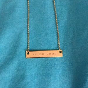 Roman Numeral Necklace (June 22, 2019)